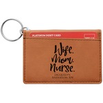 Nursing Quotes Leatherette Keychain ID Holder - Double Sided (Personalized)