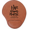Nursing Quotes Cognac Leatherette Mouse Pads with Wrist Support - Flat