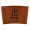 Nursing Quotes Cognac Leatherette Mug Sleeve - Flat