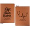 Nursing Quotes Cognac Leatherette Portfolios with Notepad - Small - Double Sided- Apvl