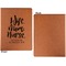 Nursing Quotes Cognac Leatherette Portfolios with Notepad - Small - Single Sided- Apvl