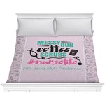 Nursing Quotes Comforter - King (Personalized)