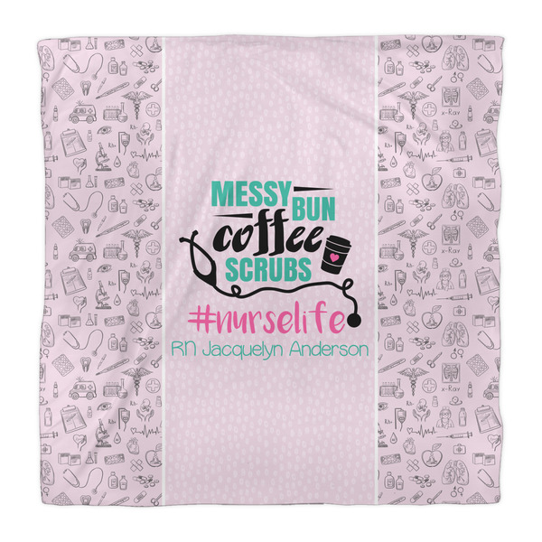 Nursing Quotes Comforter - Queen - Front