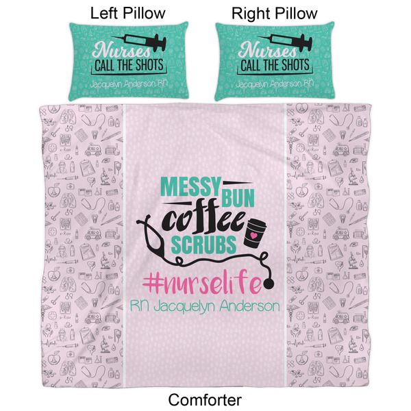 Nursing Quotes Comforter Set - King - Approval