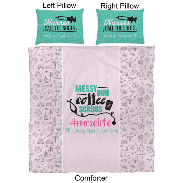 Nursing Quotes Comforter Set - Queen - Approval