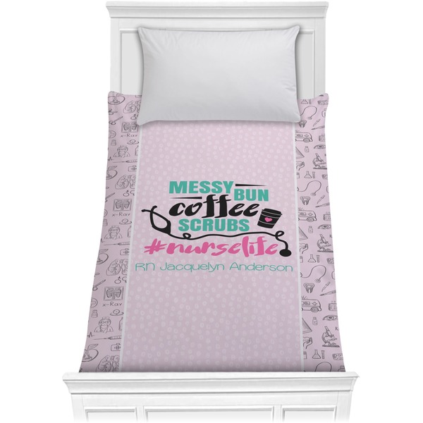 Custom Nursing Quotes Comforter - Twin XL (Personalized)