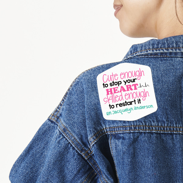 Custom Nursing Quotes Twill Iron On Patch - Custom Shape (Personalized)