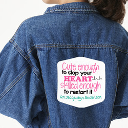 Nursing Quotes Twill Iron On Patch - Custom Shape - 2XL - Set of 4 (Personalized)