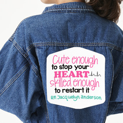 Nursing Quotes Twill Iron On Patch - Custom Shape - 3XL - Set of 4 (Personalized)
