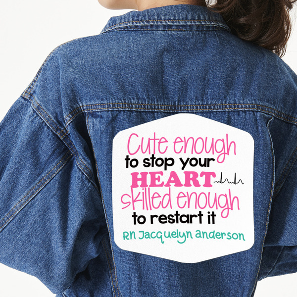 Custom Nursing Quotes Twill Iron On Patch - Custom Shape - 3XL (Personalized)
