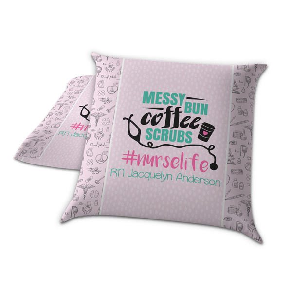 Nursing Quotes Decorative Pillow Case - TWO