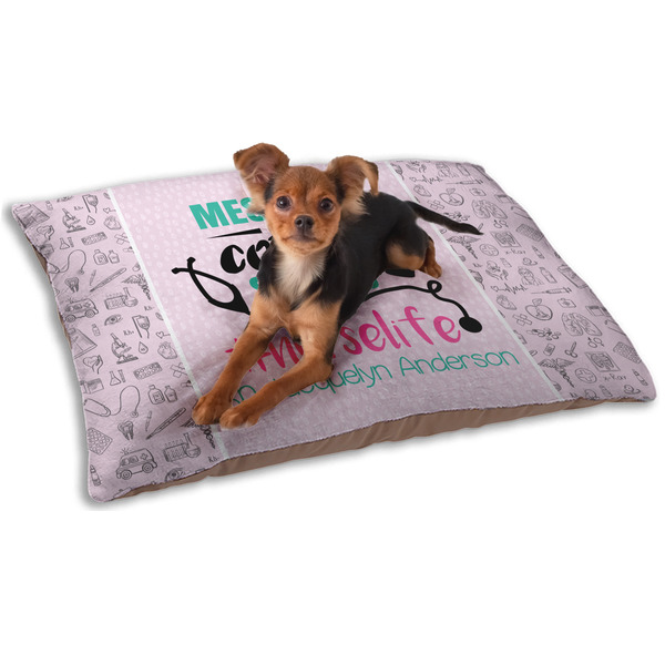 Custom Nursing Quotes Dog Bed - Small w/ Name or Text