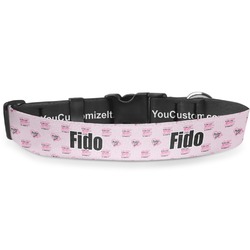 Nursing Quotes Deluxe Dog Collar - Small (8.5" to 12.5") (Personalized)