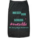 Nursing Quotes Black Pet Shirt (Personalized)