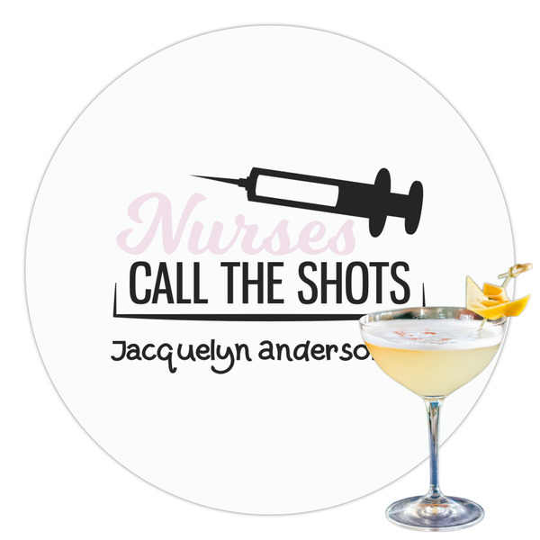 Custom Nursing Quotes Printed Drink Topper - 3.5" (Personalized)
