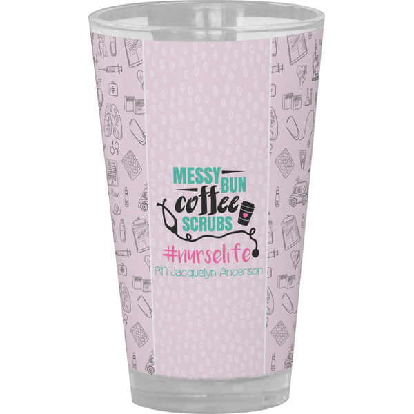 Custom Nursing Quotes Pint Glass - Full Color (Personalized)