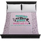 Nursing Quotes Duvet Cover - Queen - On Bed - No Prop