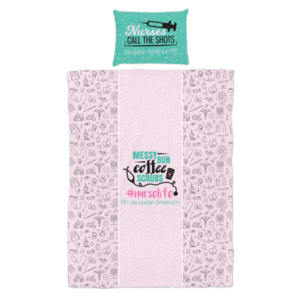 Nursing Quotes Duvet Cover Set - Twin - Alt Approval