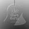 Nursing Quotes Engraved Glass Ornament - Bell