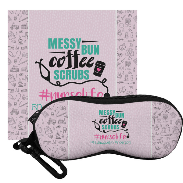 Custom Nursing Quotes Eyeglass Case & Cloth (Personalized)