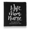 Nursing Quotes Leather Binder - 1" - Black - Front View