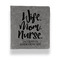 Nursing Quotes Leather Binder - 1" - Grey - Front View