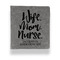 Nursing Quotes Leather Binder - 1" - Grey (Personalized)