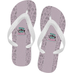 Nursing Quotes Flip Flops - XSmall (Personalized)