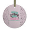 Nursing Quotes Frosted Glass Ornament - Round