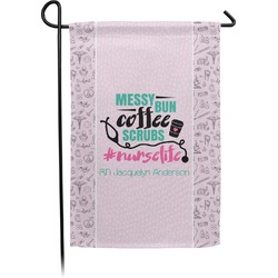 Nursing Quotes Small Garden Flag - Double Sided w/ Name or Text