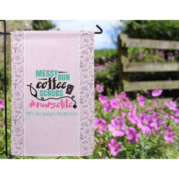 Nursing Quotes Garden Flag - Outside In Flowers