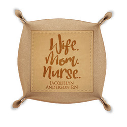 Nursing Quotes Genuine Leather Valet Tray (Personalized)