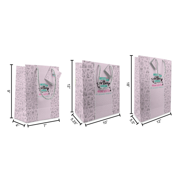 Nursing Quotes Gift Bags - All Sizes - Dimensions