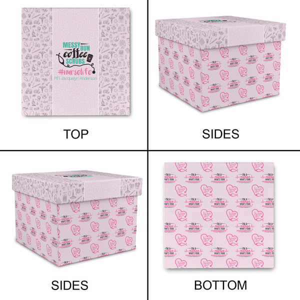 Nursing Quotes Gift Boxes with Lid - Canvas Wrapped - X-Large - Approval