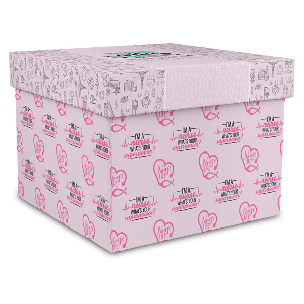 Custom Nursing Quotes Gift Box with Lid - Canvas Wrapped - XX-Large (Personalized)