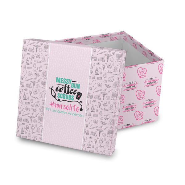 Custom Nursing Quotes Gift Box with Lid - Canvas Wrapped (Personalized)