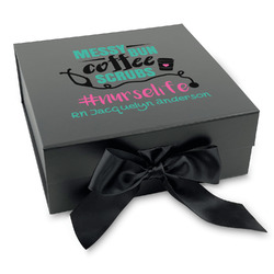Nursing Quotes Gift Box with Magnetic Lid - Black (Personalized)