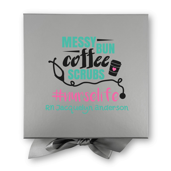 Nursing Quotes Gift Boxes with Magnetic Lid - Silver - Approval