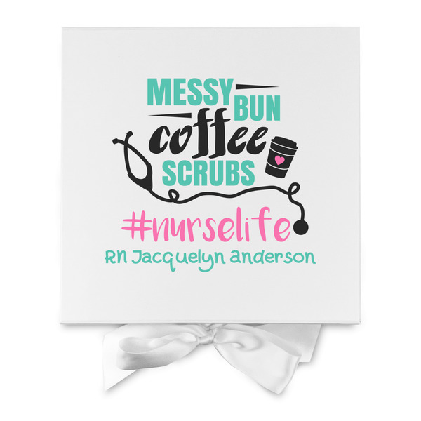 Nursing Quotes Gift Boxes with Magnetic Lid - White - Approval