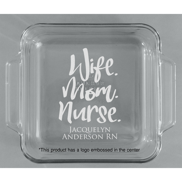 Nursing Quotes Glass Cake Dish - APPROVAL (8x8)
