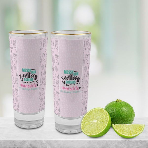 Nursing Quotes Glass Shot Glass - 2 oz - LIFESTYLE