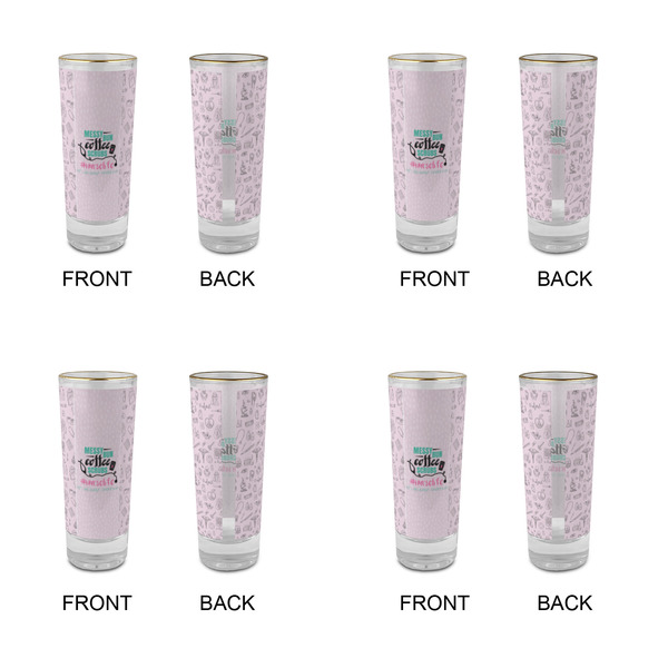 Nursing Quotes Glass Shot Glass - 2 oz - Set of 4 - APPROVAL