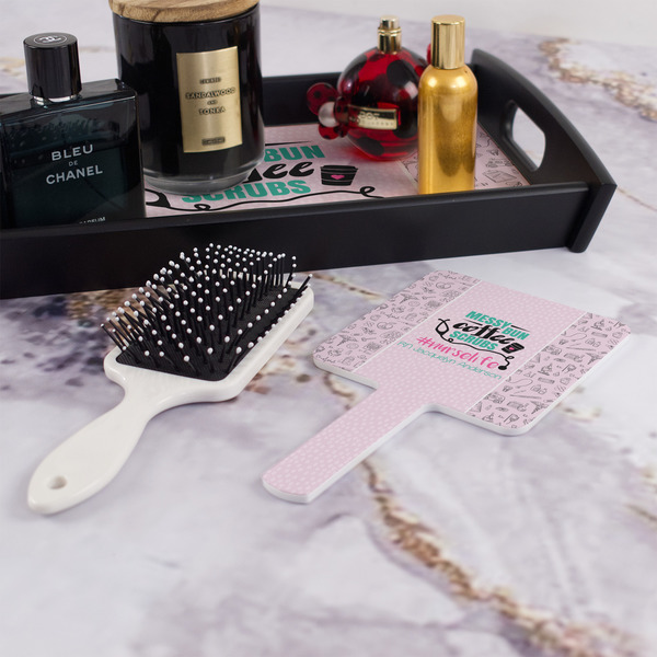 Nursing Quotes Hand Mirror - With Hair Brush