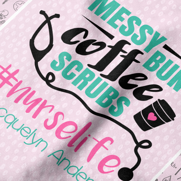 Nursing Quotes Hooded Baby Towel- Detail Close Up