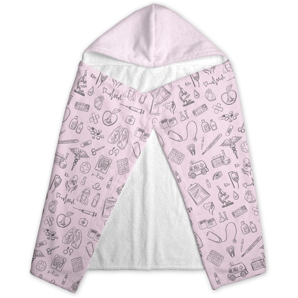 Nursing Quotes Hooded Towel - Folded