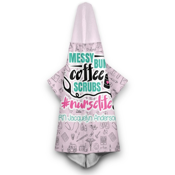 Nursing Quotes Hooded Towel - Hanging