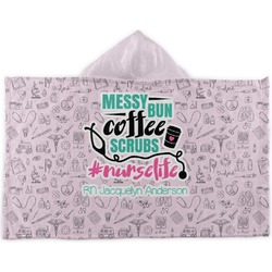 Nursing Quotes Kids Hooded Towel (Personalized)