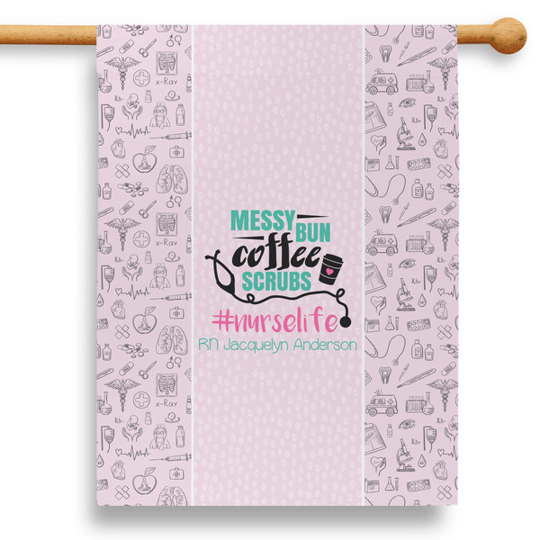 Custom Nursing Quotes 28" House Flag (Personalized)