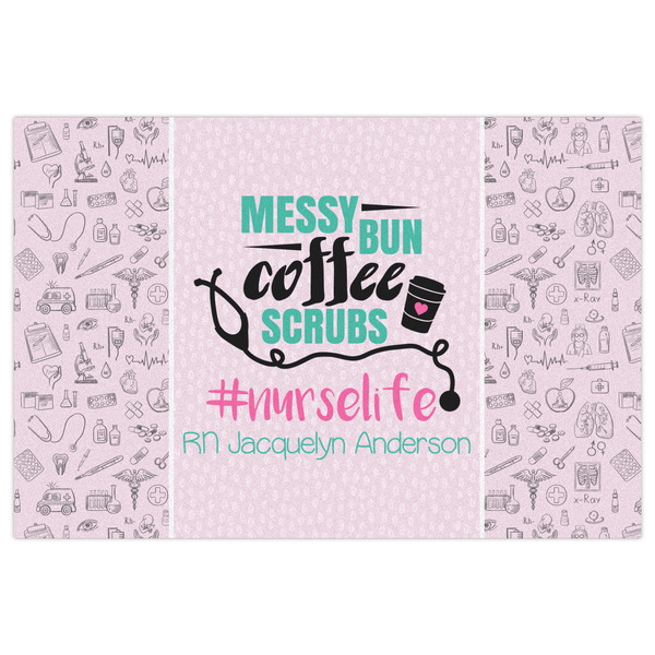 Nursing Quotes Indoor / Outdoor Rug - 4'x6' - Front Flat