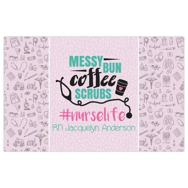 Nursing Quotes Indoor / Outdoor Rug - 5'x8' - Front Flat